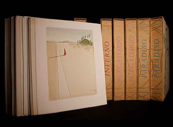  Salvador Dali La Divina Commedia 100 xilografie sei volumi edizione Salani